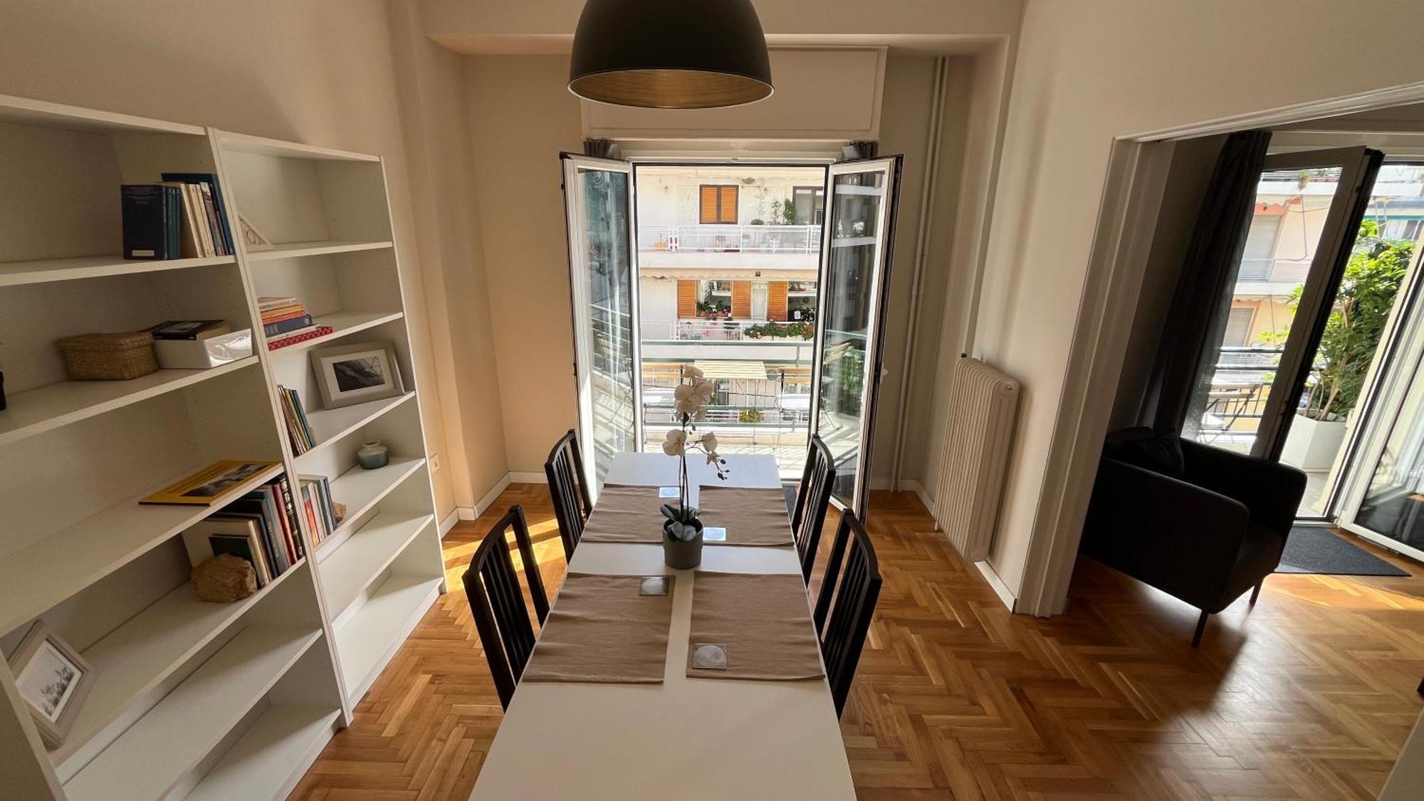 4 Newly Renovated Charming Apartments Steps From Panormou Metro Station Atenas Habitación foto